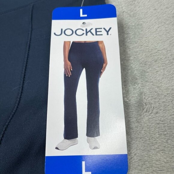 Jockey Studio Flare Pant Navy Womens L Activewear NWT 6244 - Picture 5 of 10